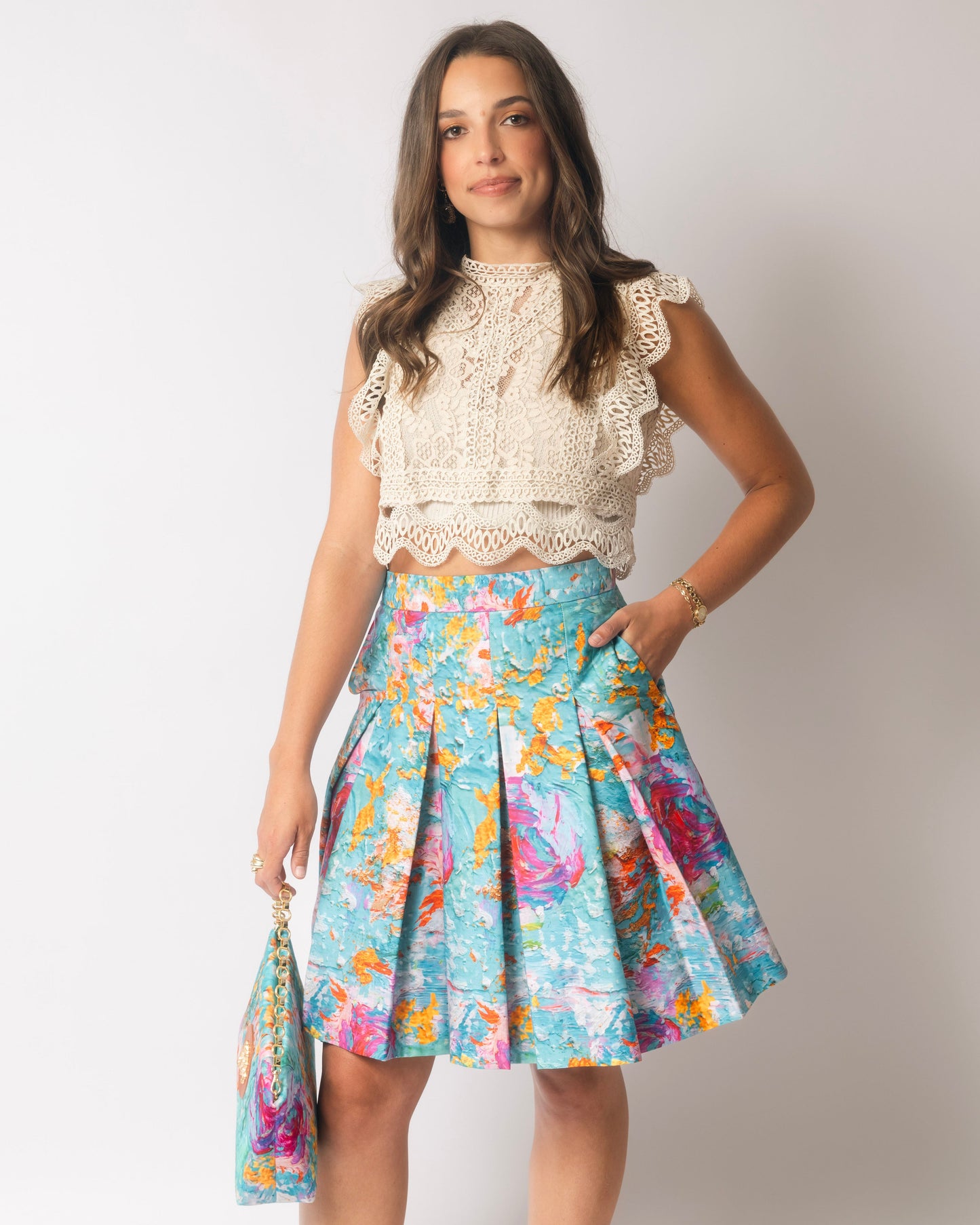 Our Little Angel - Cotton Sateen Short Skirt