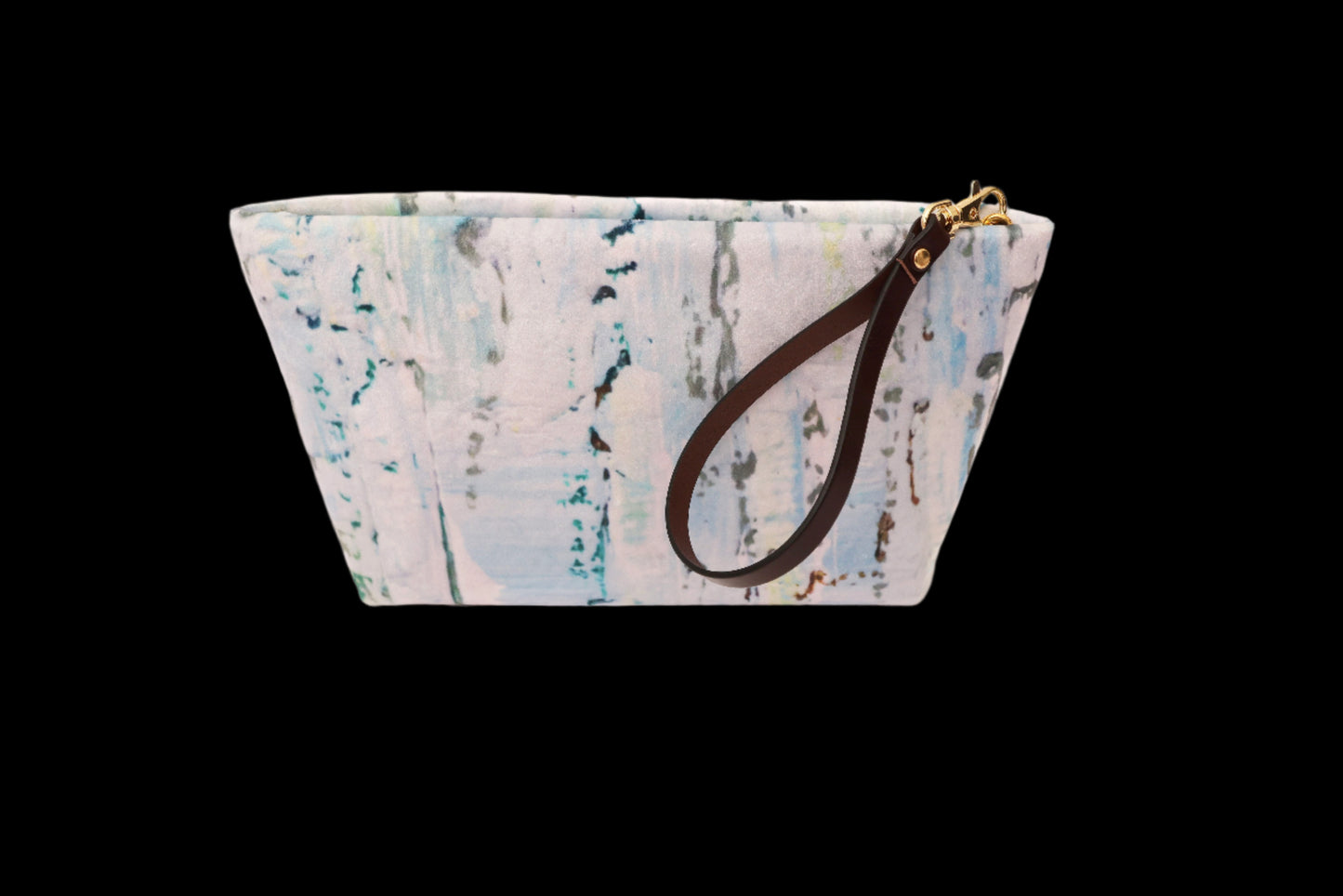 Handbag - Velvet Clutch- Celestial Tides