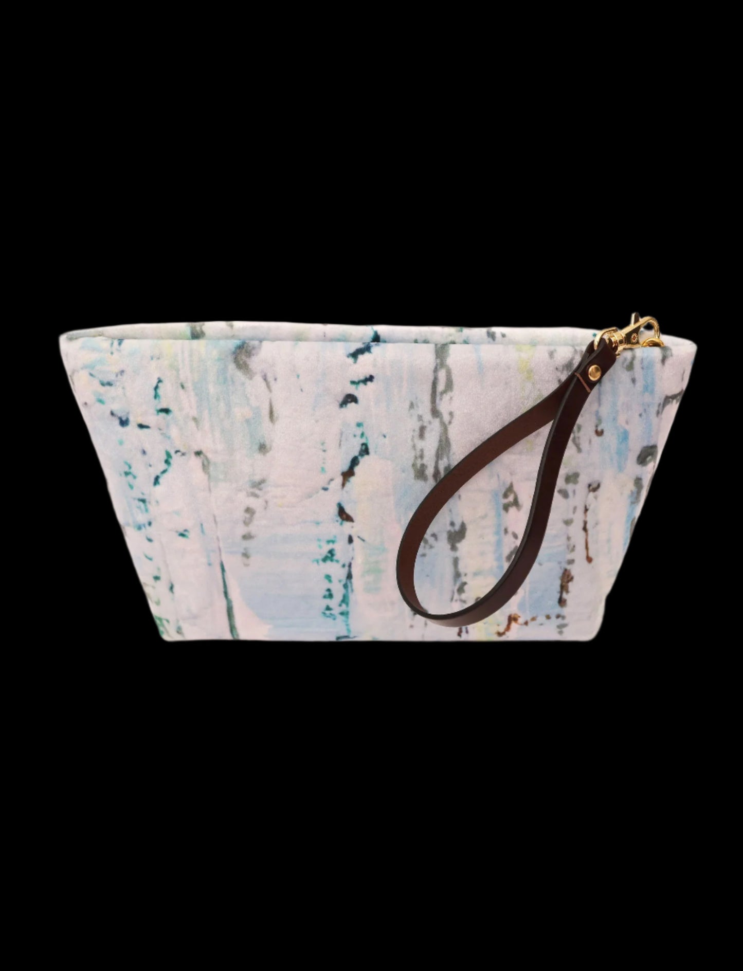 Handbag - Velvet Clutch- Celestial Tides