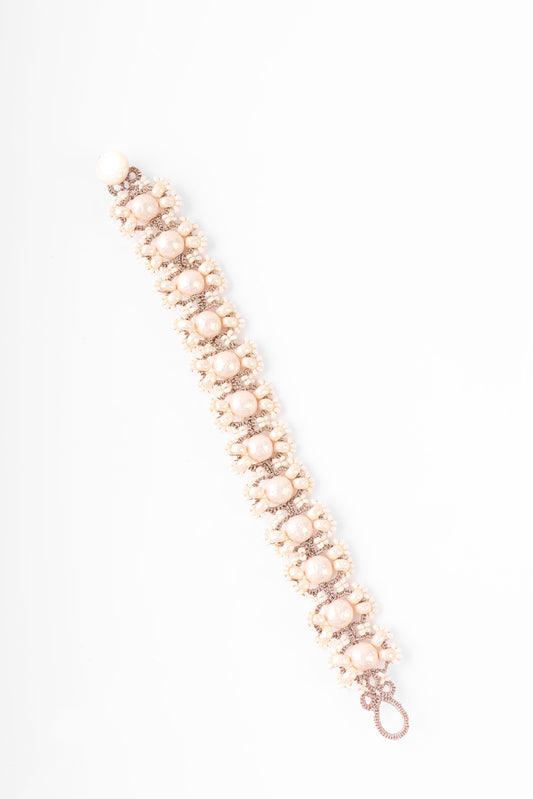 Chloe Bracelet - Rose & Pearl