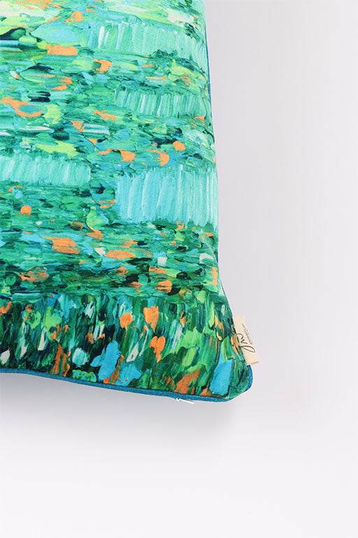 Pillow 22 x 22 with Teal Cording- Single Sided - Grounded in Wonder