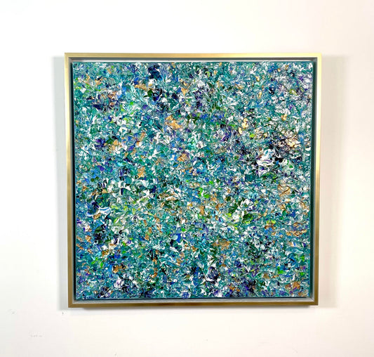 Glimpses, 24 x 24 in