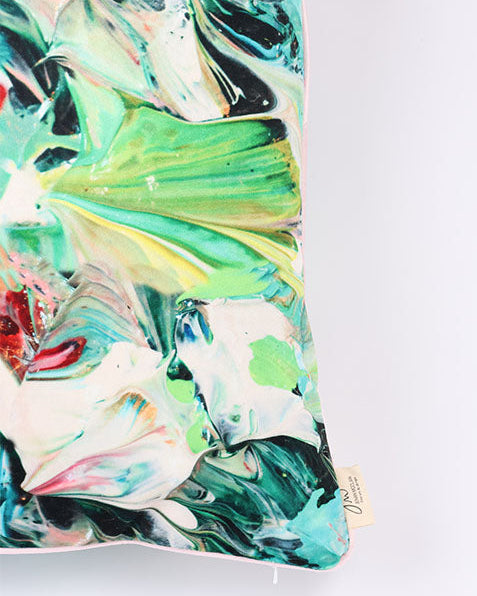 Permission, Pink Cording - Velvet Pillow