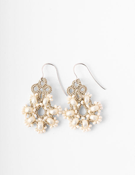 Taiya Earrings- ecru