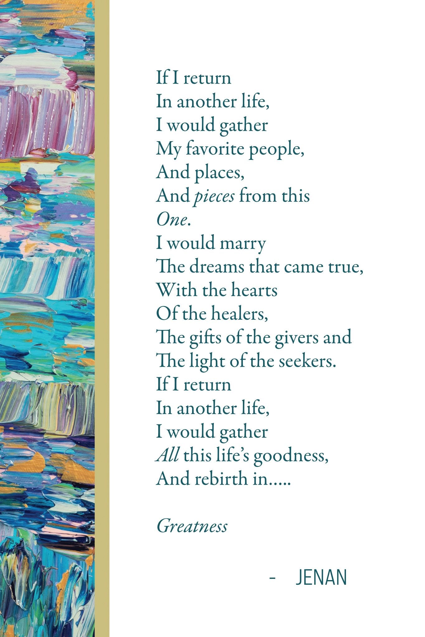 Poem Card- Seekers