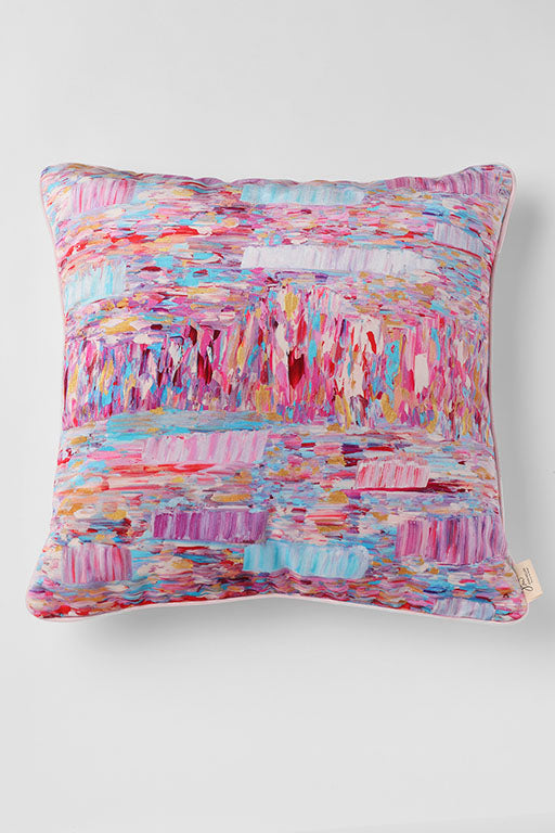 Pillow 22 x 22 with Pink Cording- Single Sided - Dream in Possibility